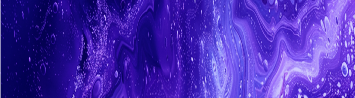 Elegant purple blue 3d swirl with curved ends. Bright purple neon light in the dark. Flowing silk membrane. Great as background for cover cards for electronic presentations.