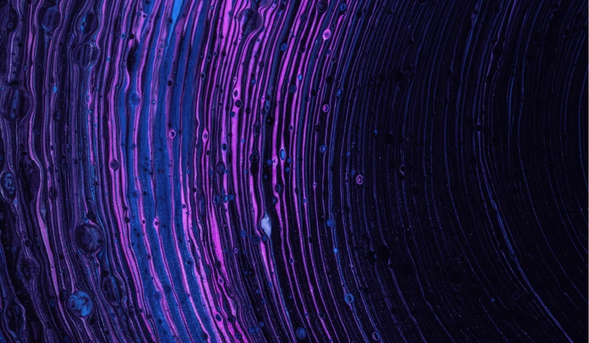 Purple and Blue Water Drops shaped in the circle