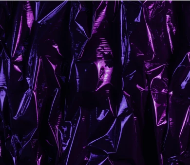 Minty bright purple aluminum foil background